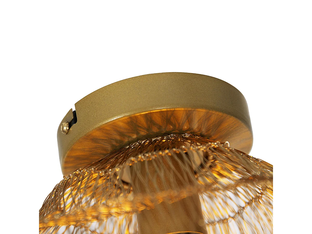 Plafonnier oriental doré 25 cm - Vadi