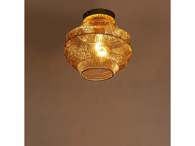 Plafonnier oriental doré 25 cm - Vadi
