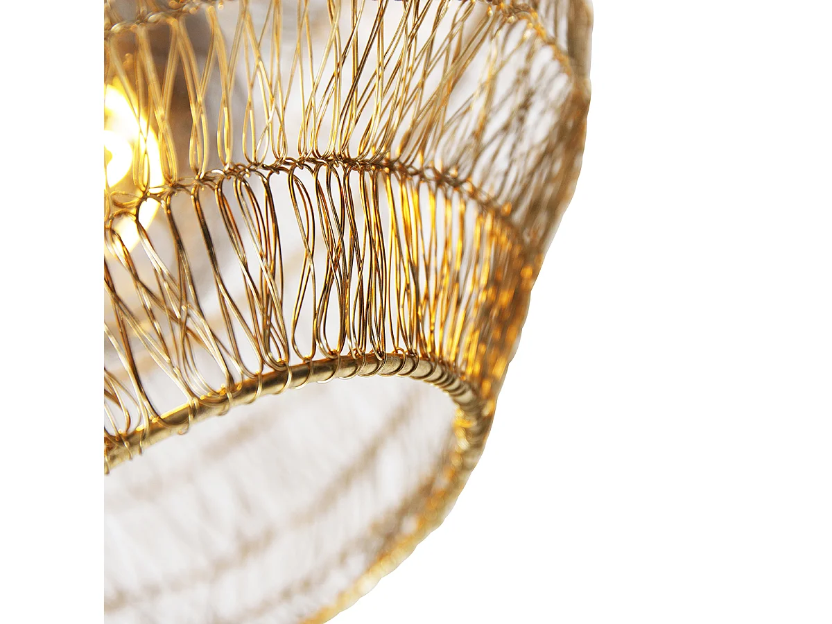 Plafonnier oriental doré 25 cm - Vadi