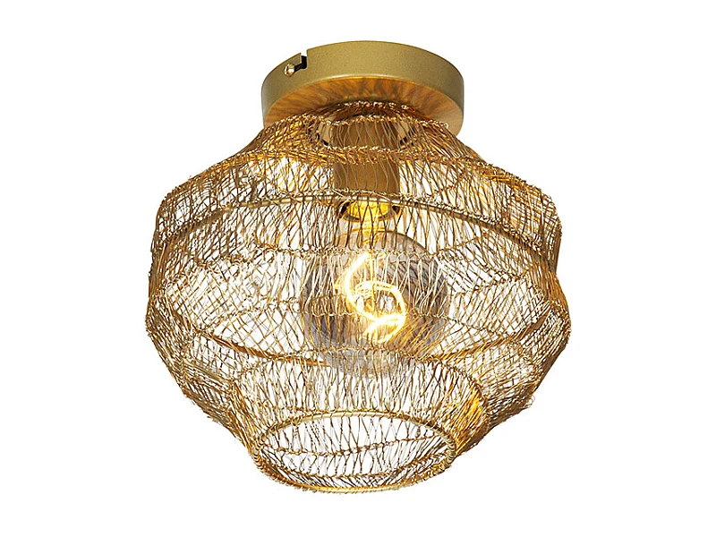 Plafonnier oriental doré 25 cm - Vadi