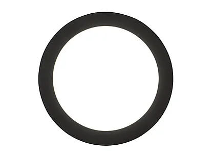 Plafonnier noir 22,5 cm avec LED dimmable en 3 étapes IP44 - Steve