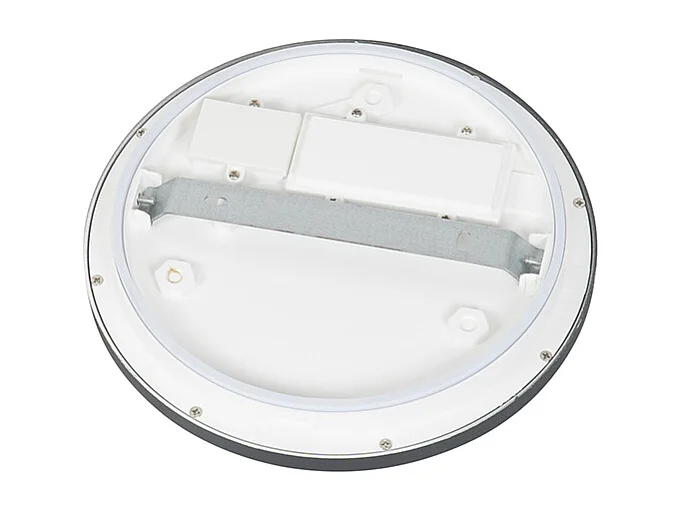 Plafonnier noir 22,5 cm avec LED dimmable en 3 étapes IP44 - Steve