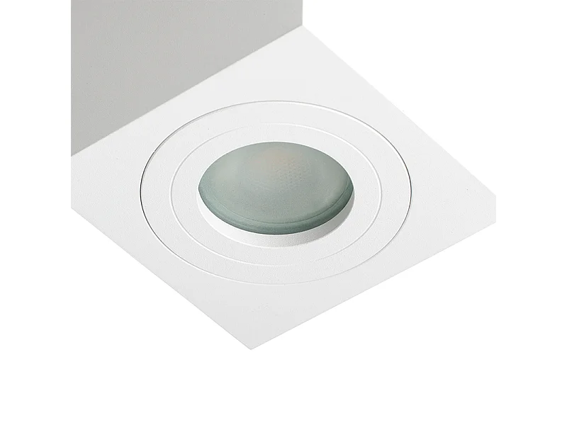 Spot encastré carré de salle de bain moderne blanc - Capa