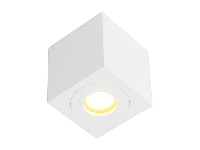 Spot encastré carré de salle de bain moderne blanc - Capa