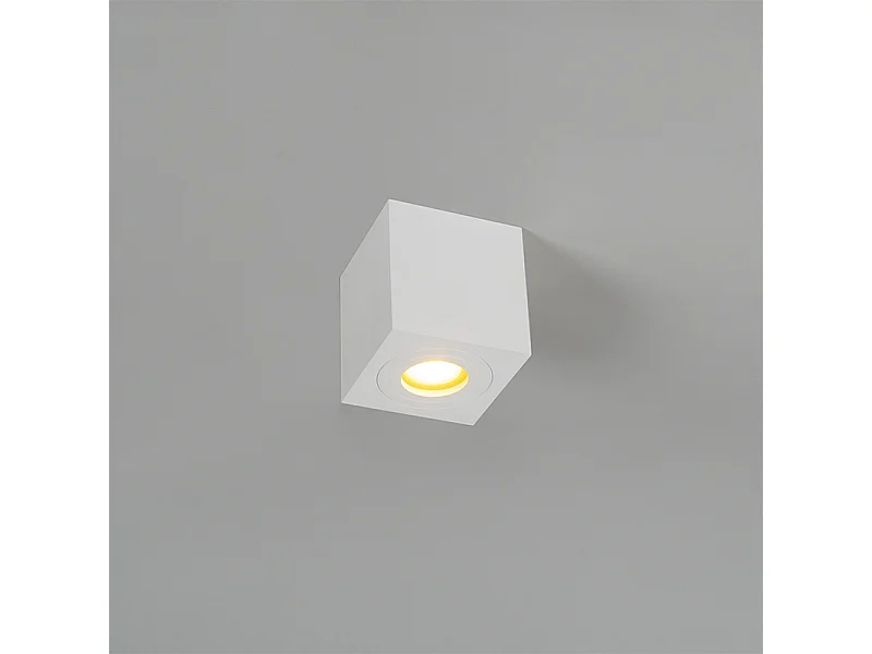 Spot encastré carré de salle de bain moderne blanc - Capa