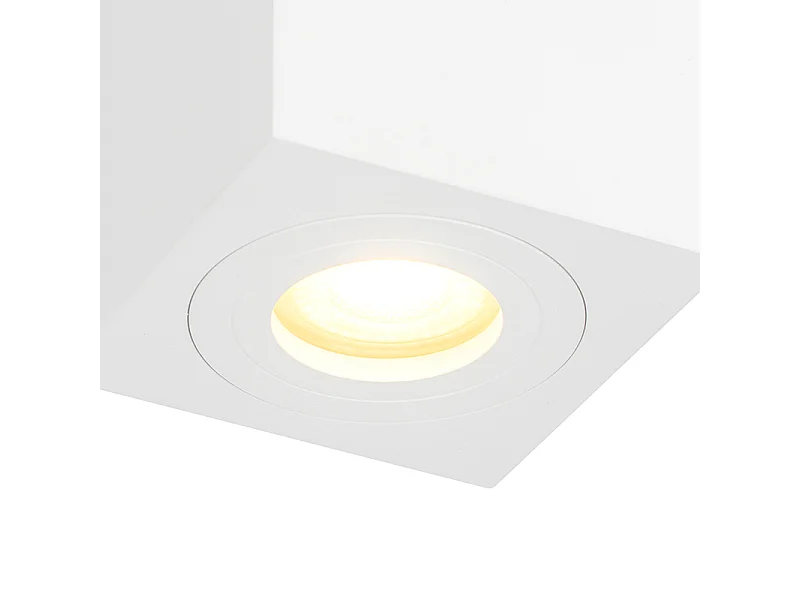 Spot encastré carré de salle de bain moderne blanc - Capa