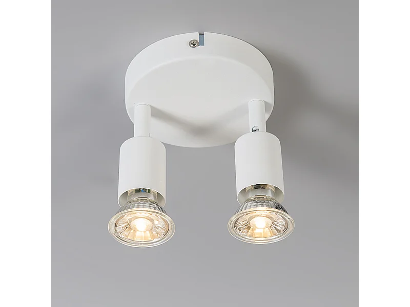 Spot moderne blanc inclinable - Jeany 2