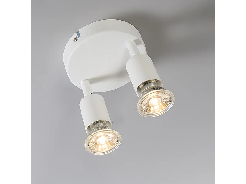 Spot moderne blanc inclinable - Jeany 2