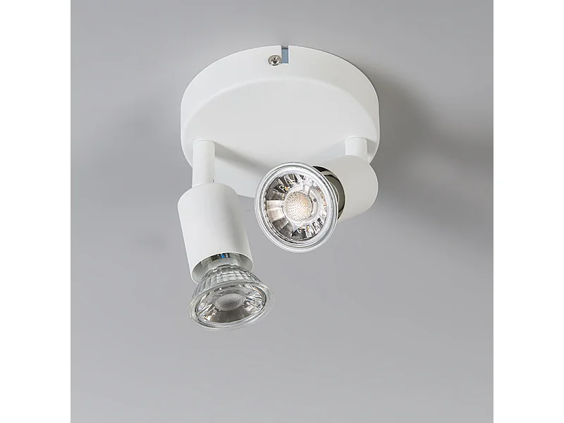 Spot moderne blanc inclinable - Jeany 2