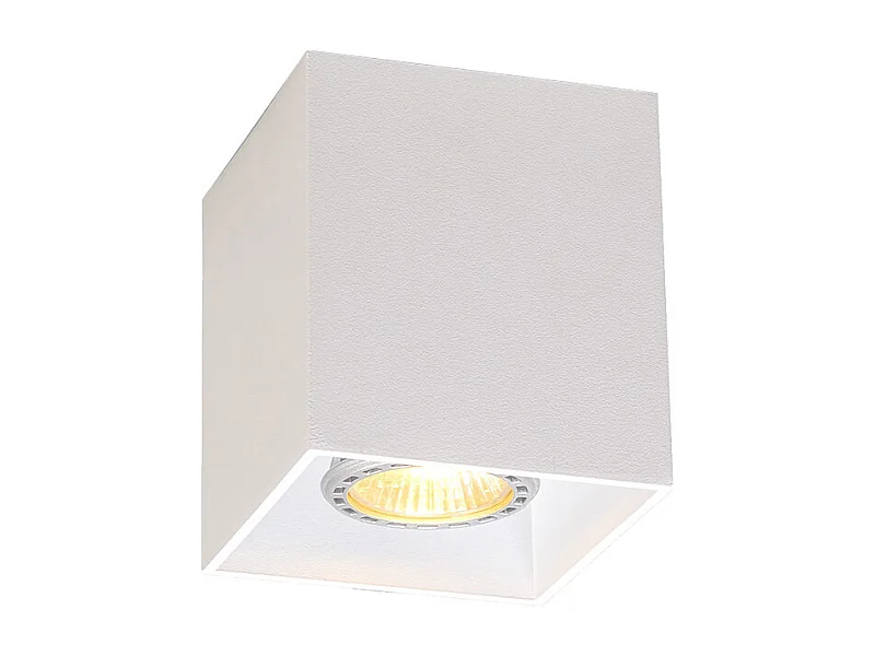 Spot en saillie design blanc GU10 50mm - Qubo