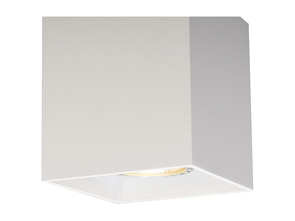 Spot en saillie design blanc GU10 50mm - Qubo