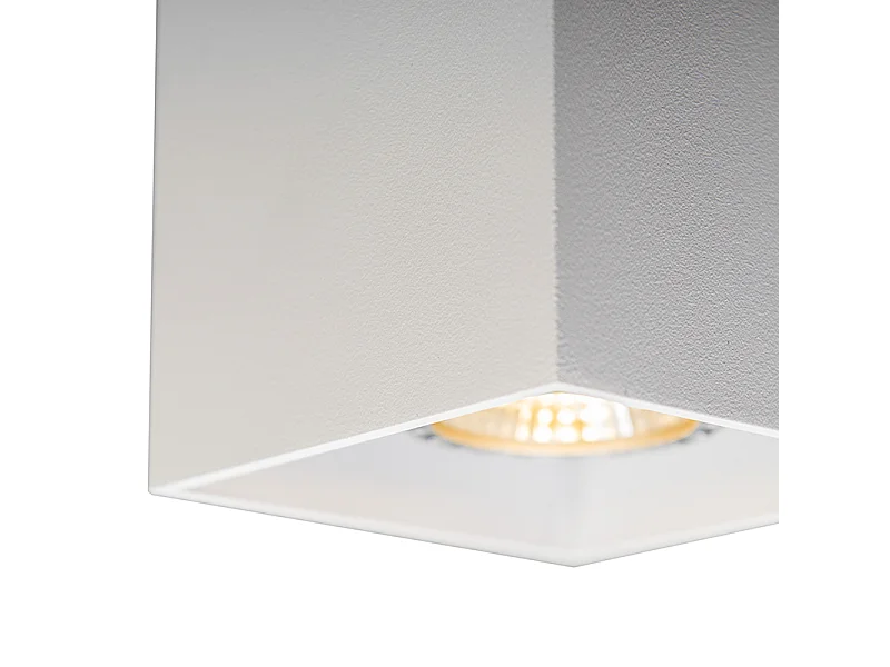 Spot en saillie design blanc GU10 50mm - Qubo