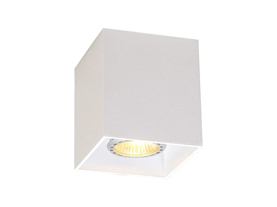 Spot en saillie design blanc GU10 50mm - Qubo