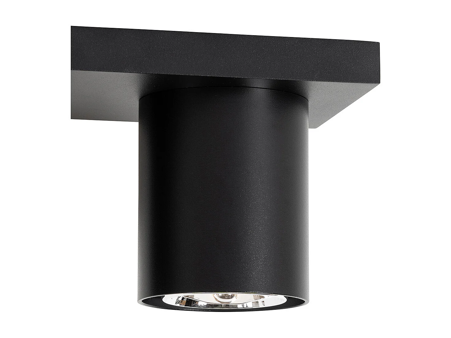 Spot de plafond moderne noir 2 lumières - Tubo