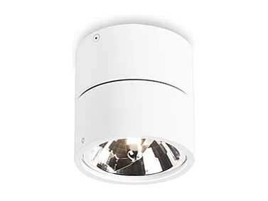 Spot moderne blanc rond orientable - Go Nine