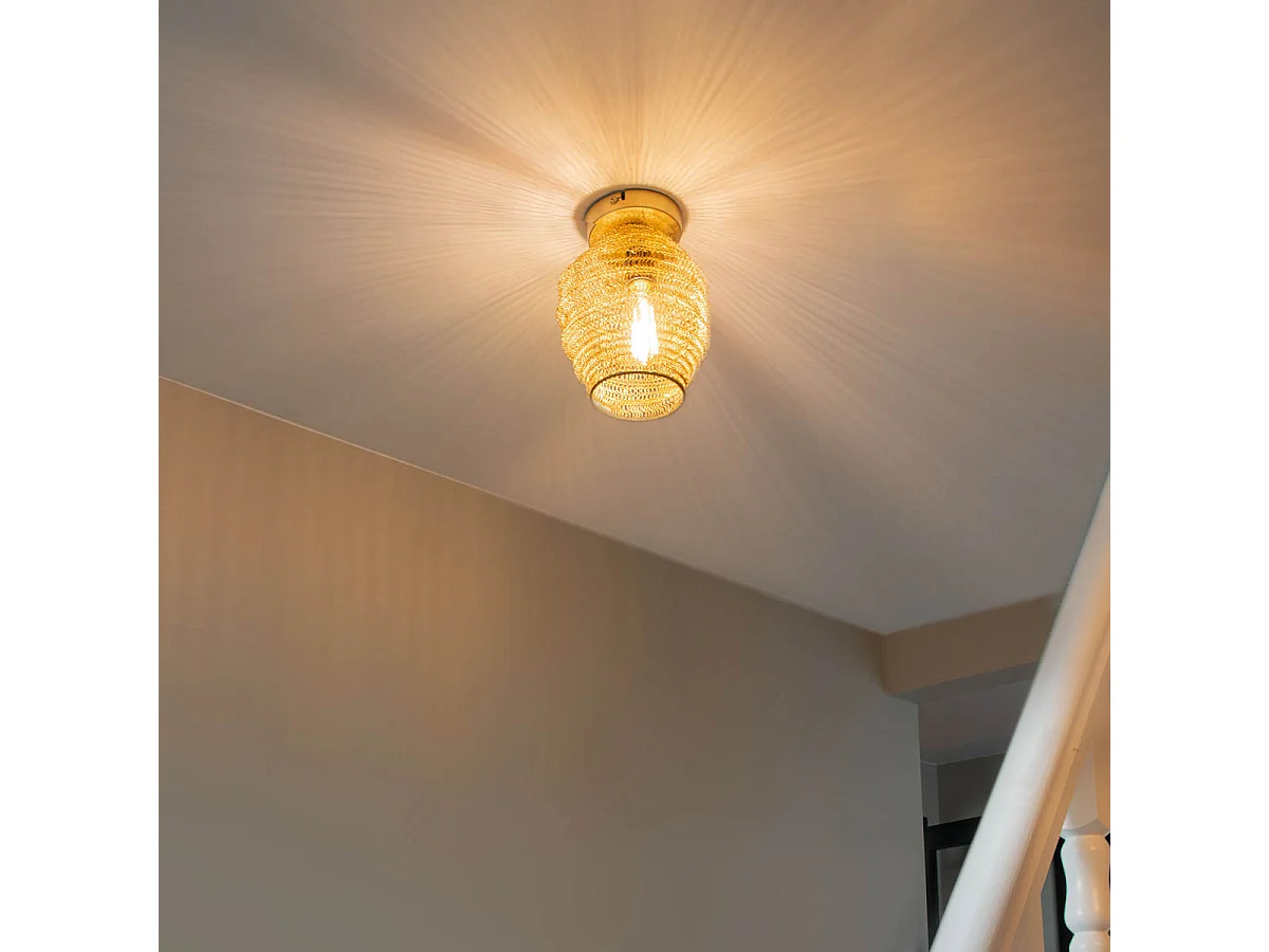 Plafonnier oriental doré - Nidum Bene