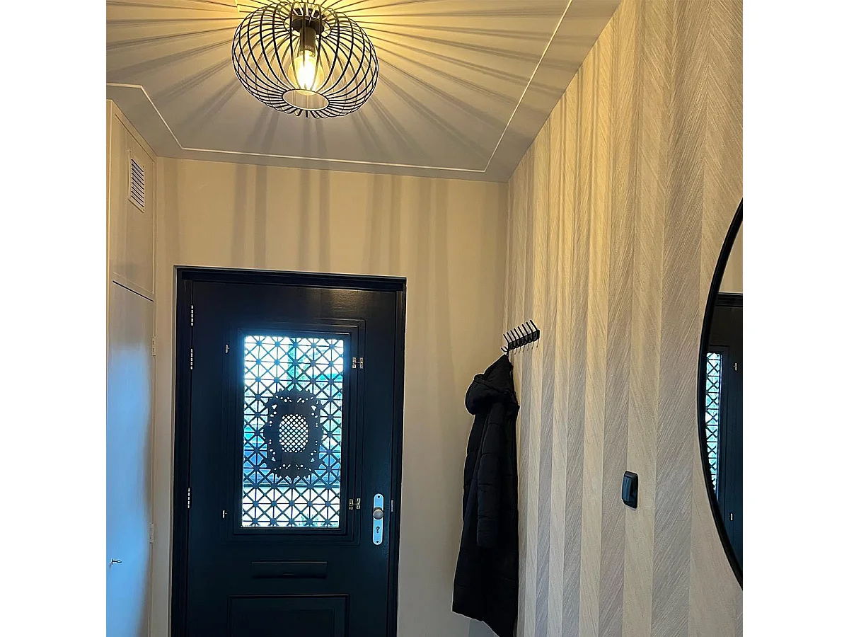 Plafonnier design noir 39 cm - Johanna