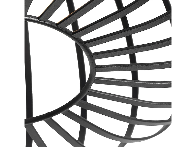 Plafonnier design noir 39 cm - Johanna