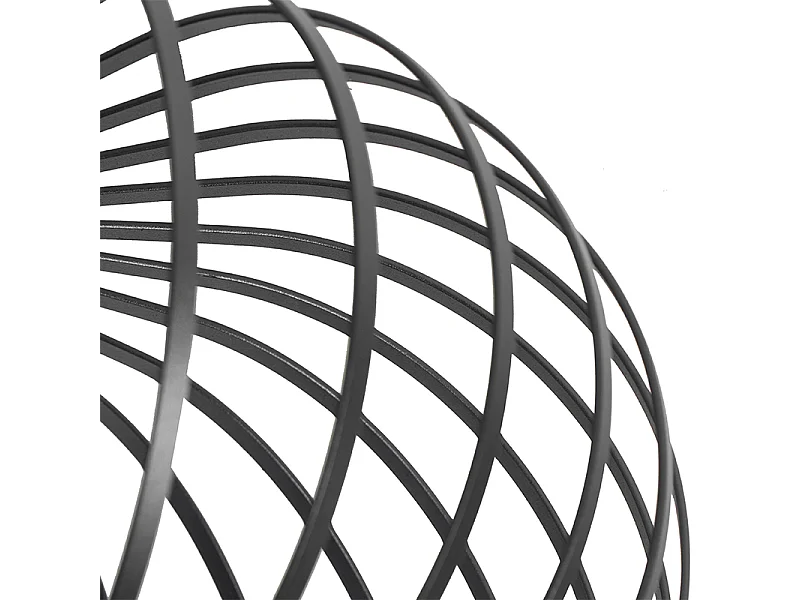 Plafonnier design noir 39 cm - Johanna