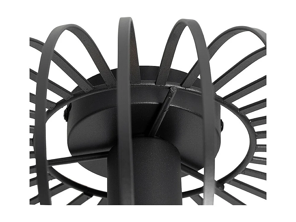 Plafonnier design noir 39 cm - Johanna