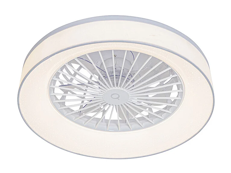 Ventilateur de plafond blanc avec LED avec télécommande - Emily