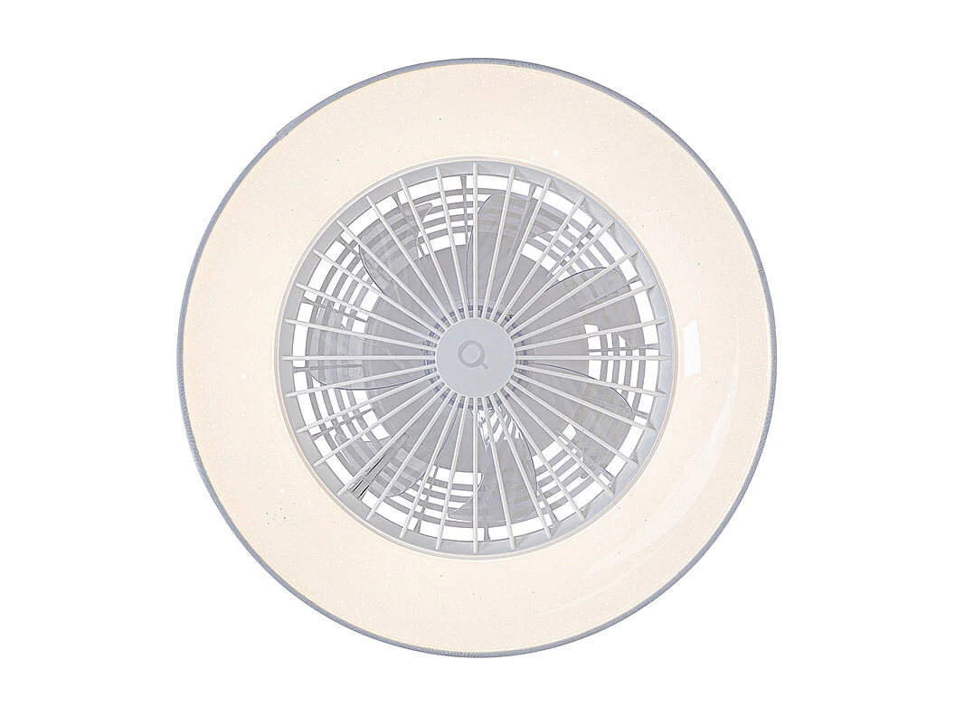 Ventilateur de plafond blanc avec LED avec télécommande - Emily
