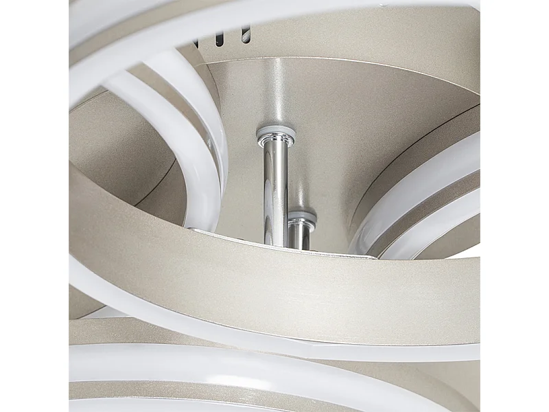 Plafonnier en acier avec LED à intensité variable 3 niveaux 4 lumières - Navara