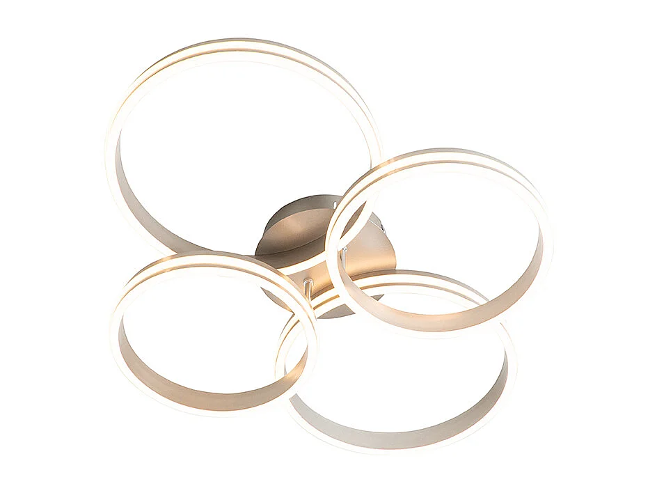 Plafonnier en acier avec LED à intensité variable 3 niveaux 4 lumières - Navara