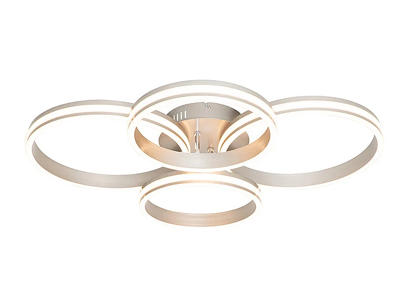 Plafonnier en acier avec LED à intensité variable 3 niveaux 4 lumières - Navara