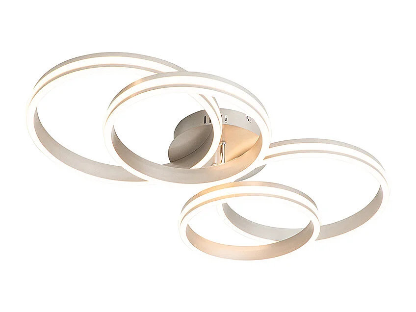 Plafonnier en acier avec LED à intensité variable 3 niveaux 4 lumières - Navara