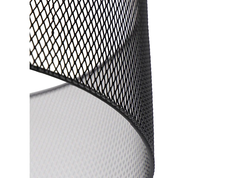Plafonnier industriel noir - Drum Mesh
