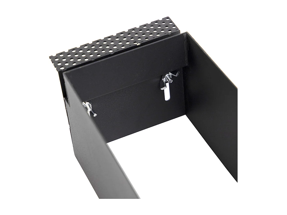 Spot encastré noir GU10 AR70 sans bordure 3 lumières - Oneon