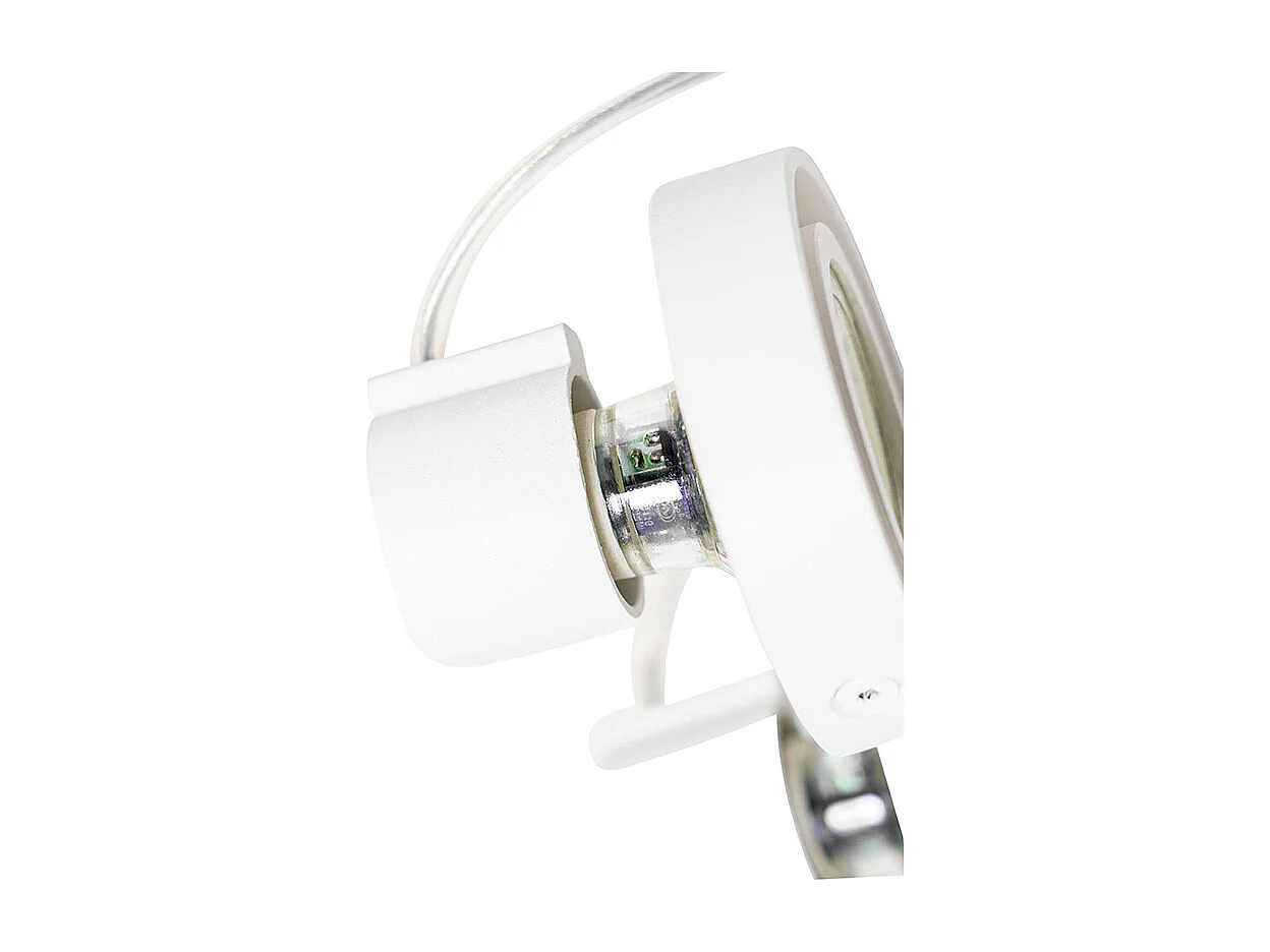 Spot de plafond moderne blanc 2 lumières GU10 50mm - Master