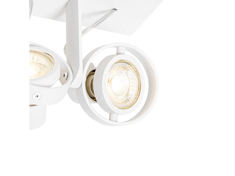 Spot moderne blanc 2 lumières - Master 50