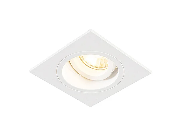 Spot encastré intelligent blanc carré avec WiFi GU10 - Chuck
