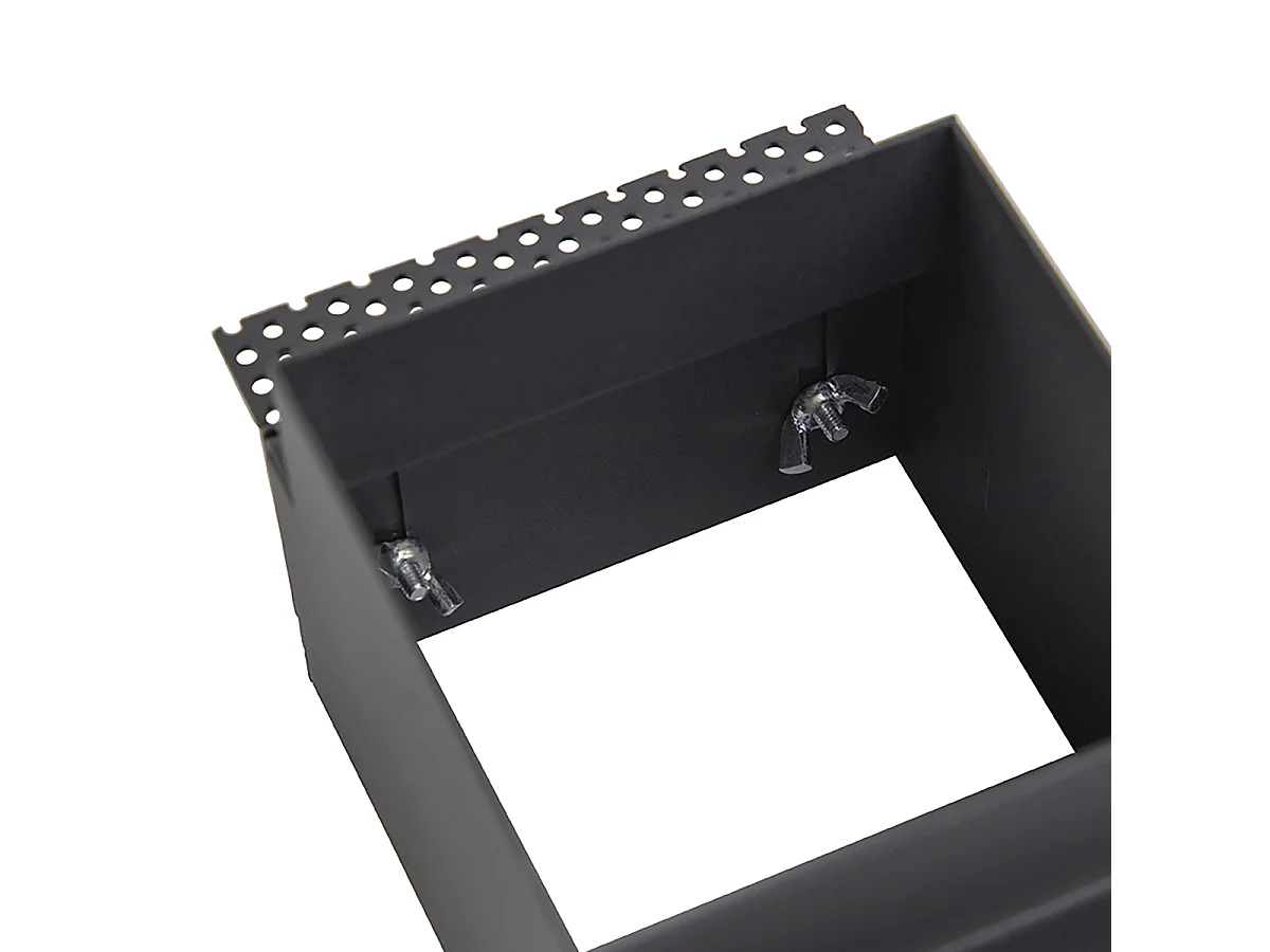 Lot de 6 spots encastrés noirs GU10 AR70 sans bordure - Oneon