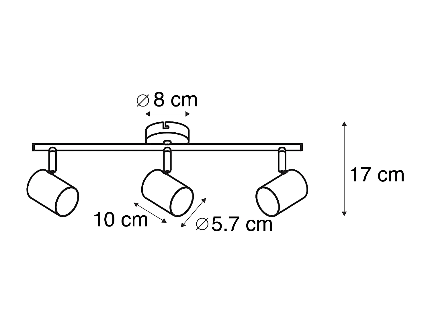 Spot orientable moderne blanc - Jeana 3