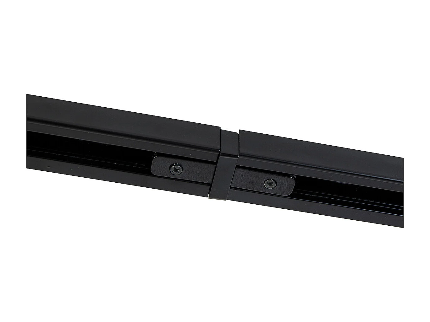 Système d'éclairage sur rail monophasé intelligent avec 4 spots WiFi GU10 noirs - Iconic Jeana