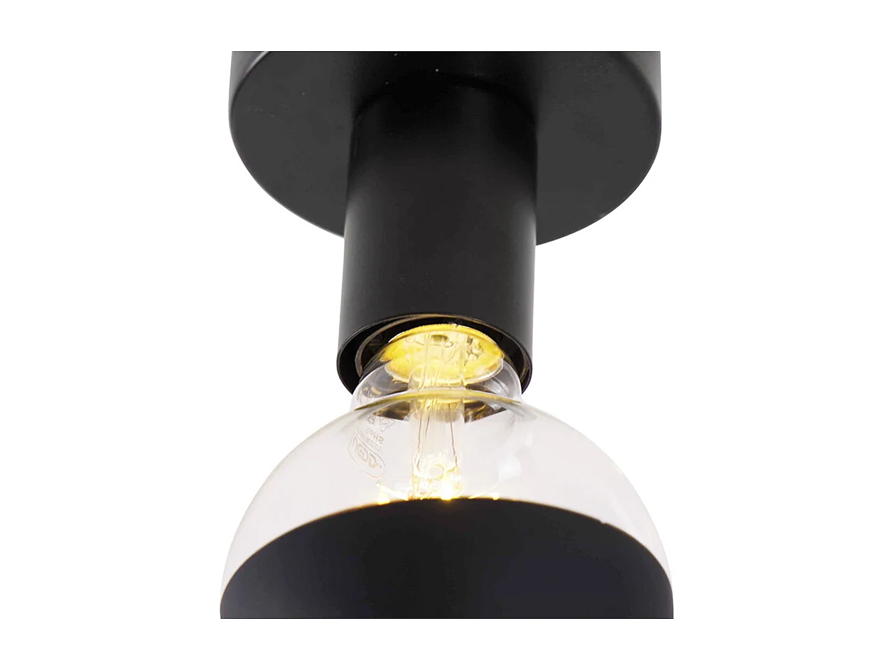 Plafonnier design noir avec miroir supérieur G95 noir - Facil