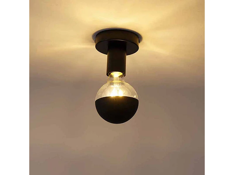 Plafonnier design noir avec miroir supérieur G95 noir - Facil