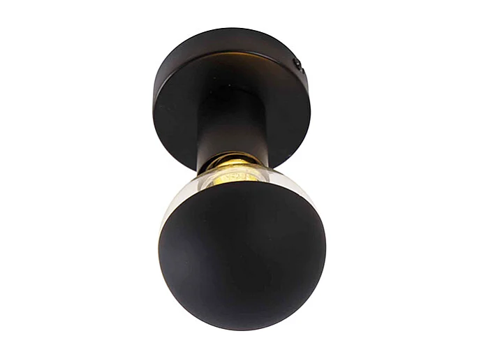 Plafonnier design noir avec réflecteur G95 noir - Facile