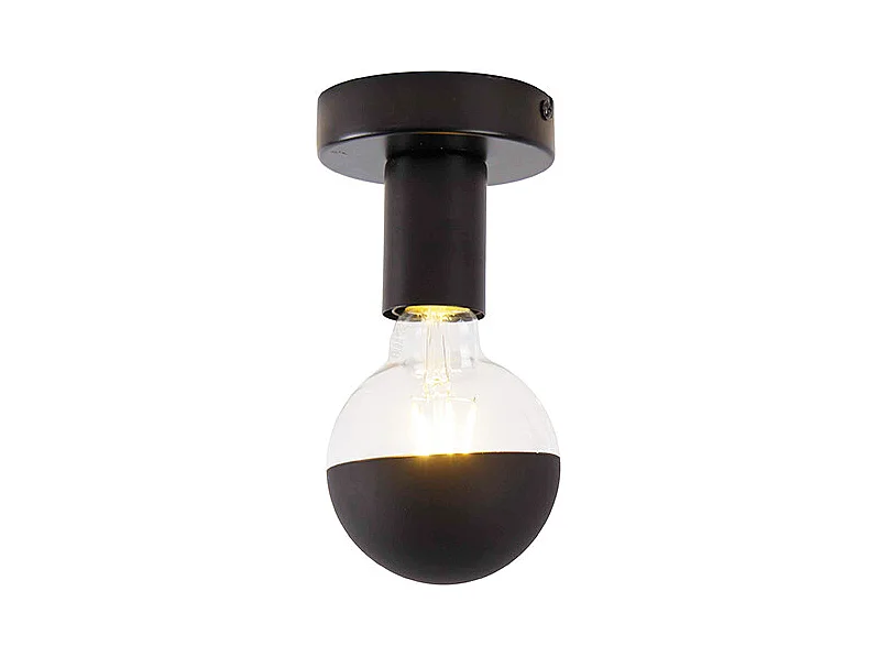 Plafonnier design noir avec réflecteur G95 noir - Facile