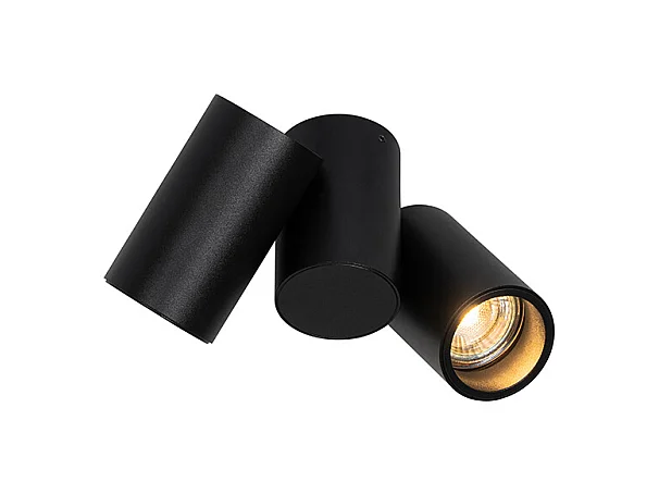 Spot design noir 2 lumières orientable - Michael