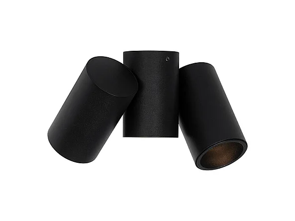Spot design noir 2 lumières orientable - Michael