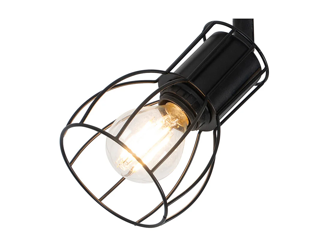 Spot encastré moderne noir 2 lumières orientables - Botu