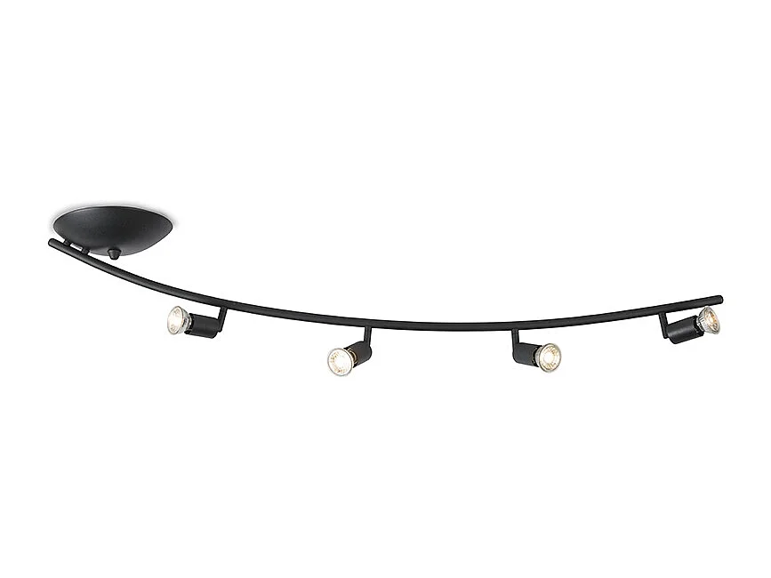 Spot moderne courbé noir - Jeany 4