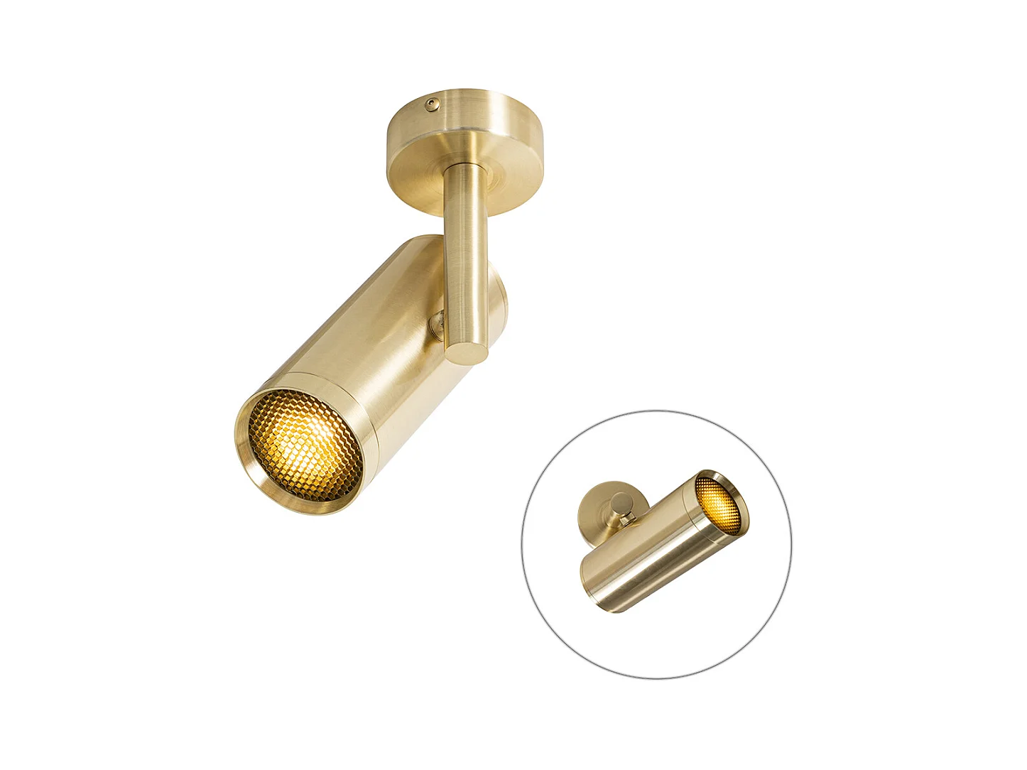Spot design doré orientable - Scopio Miel