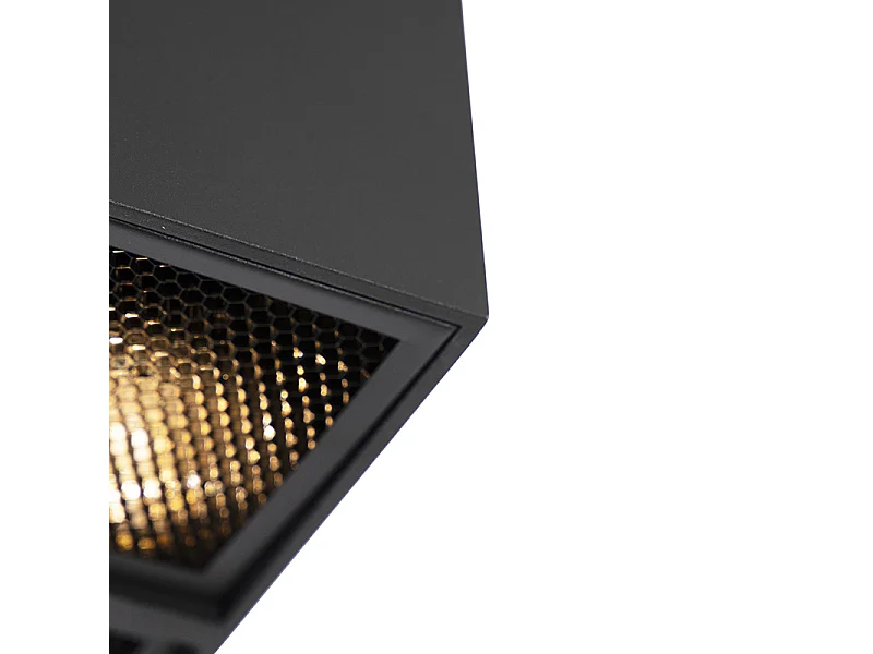 Spot design noir 4 lumières - Qubo Honey