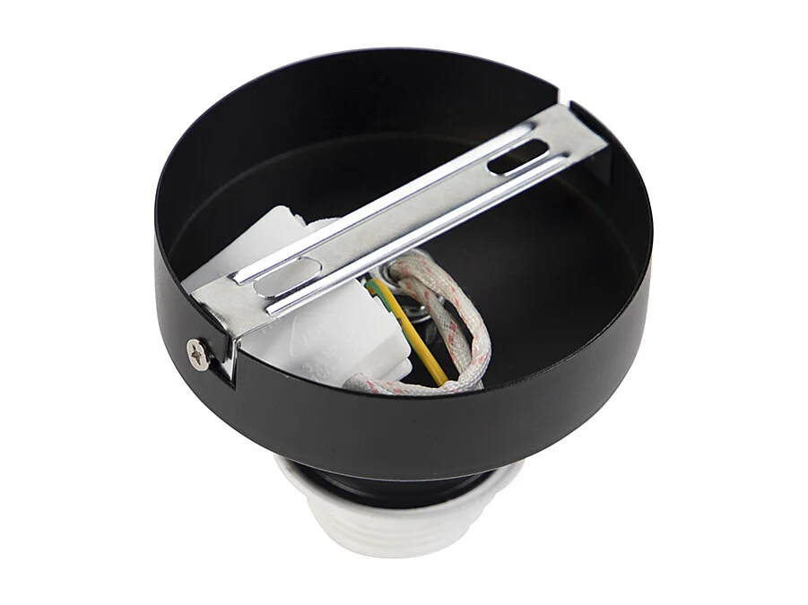 Plafonnier avec abat-jour en velours bleu et or 20 cm - Combi noir