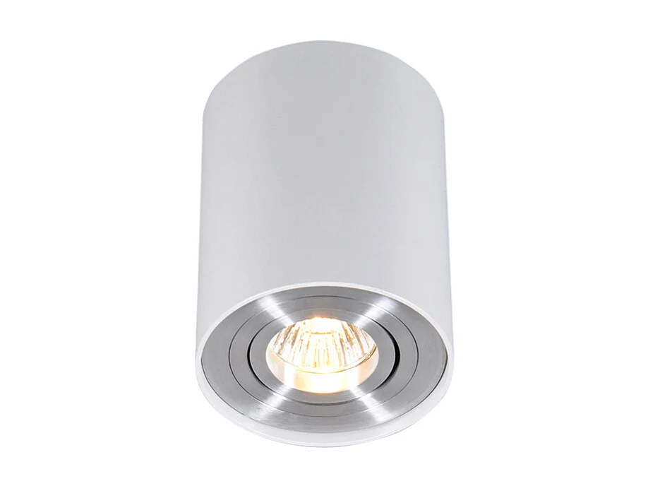 Lot de 4 spots pivotants et inclinables blancs - RONDOO 1 UP